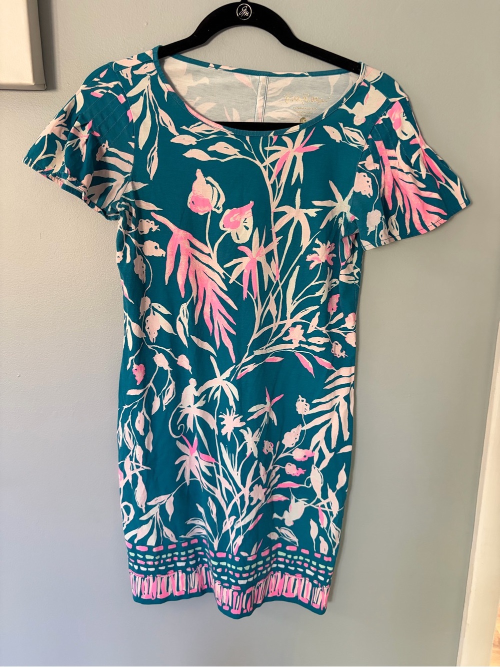 Lilly Pulitzer Marah Dress Tidal Wave It's Prime Time Engineered Size XS Pima Co
